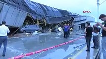 Bursa'yı sağanak ve fırtına vurdu; Terminalin çatısı çöktü!