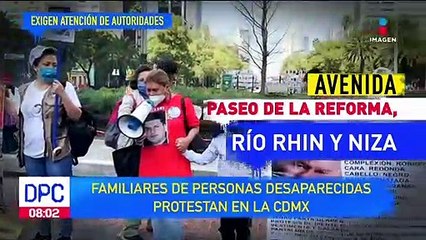 Familiares de desaparecidos en México protestan en la CDMX