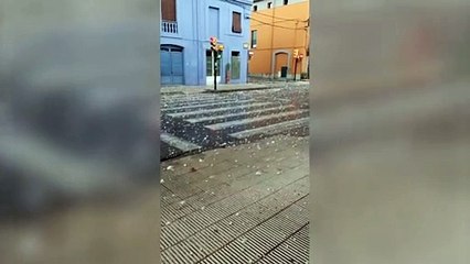Child dies and more than 40 injured as giant hailstones "the size of peaches" batter Catalonia town