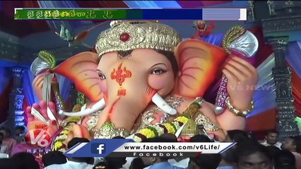 Balapur Ganesh 2022 _ Huge Devotees Rush At Balapur Ganesh _ V6 News