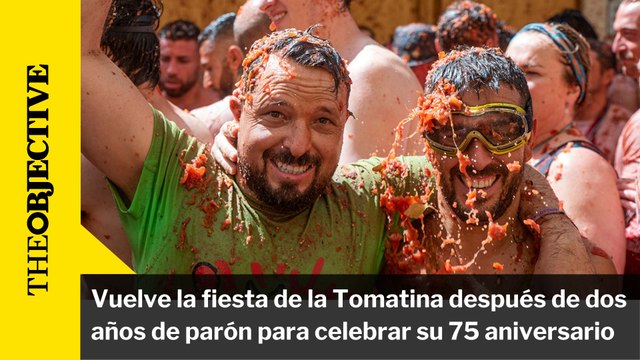 La Tomatina de Buñol vuelve tras dos años de parón por la pandemia