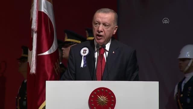 Cumhurbaşkanı Erdoğan, MSÜ Deniz ve Hava Harp Okulu Diploma Alma ve Sancak Devir Teslim Töreni'nde konuştu: (1)