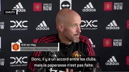 Transferts - ten Hag revient sur les dossiers Antony et Ronaldo