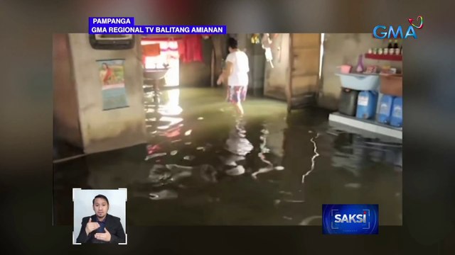 Bayan ng Masantol, isinailalim na sa state of calamity dahil sa ulan at bahang dulot ng Hanging Habagat | Saksi