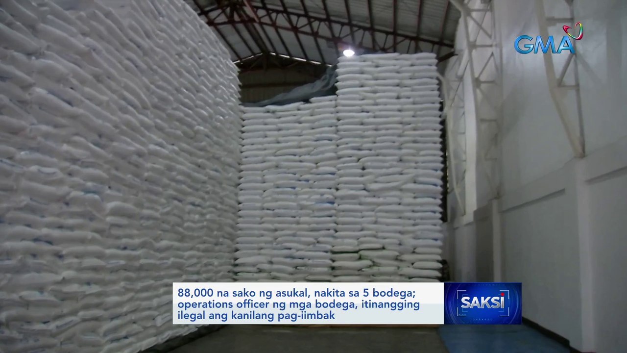 88,000 na sako ng asukal, nakita sa 5 bodega; operations officer ng mga bodega, itinangging ilegal ang kanilang pag-iimbak | Saksi