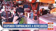 Suspendieron un puesto de venta de refresco en la plaza Bolívar