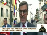 Embajador Félix Plasencia entregó cartas credenciales a canciller de Colombia