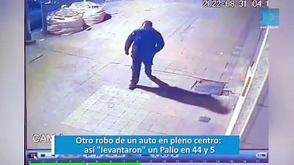 Otro robo de un auto en pleno centro: así "levantaron" un Palio en 44 y 5