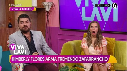 Kimberly Flores arma tremendo zafarrancho