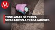 En Michoacán, mueren 2 obreros sepultados por alud de tierra