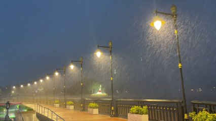 Pak Kret District after sunset the best of Amazing Thailand