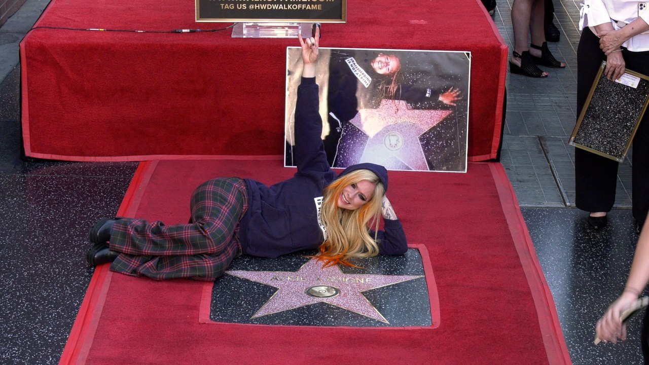 Avril Lavigne honored with Star on the Hollywood Walk of Fame