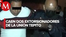 Detienen a dos presuntos extorsionadores de La Unión Tepito que operaban en el Centro