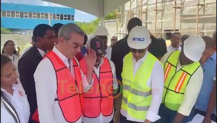 Presidente Abinader supervisa construcción de obras en SFM