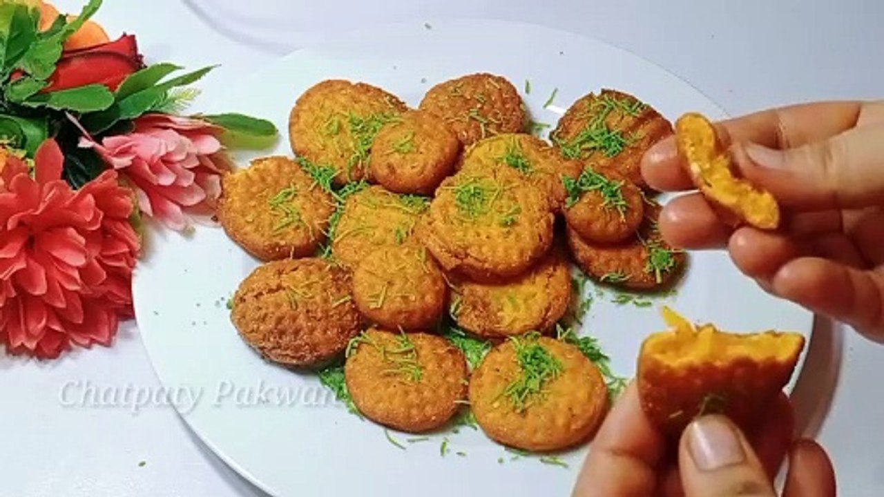 صحت بخش اورانتہائی مزےدار بادام بسکٹ Without Oven Biscuit Recipe By Chatpaty Pakwan