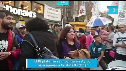 El PJ platense se moviliza en 8 y 50 para apoyar a Cristina Kirchner