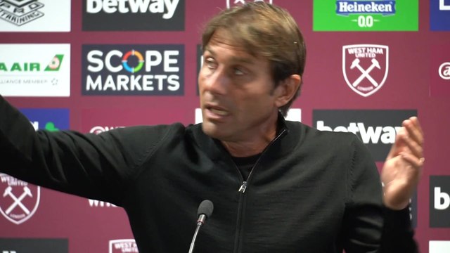 Antonio Conte on Tottenham's draw at West Ham
