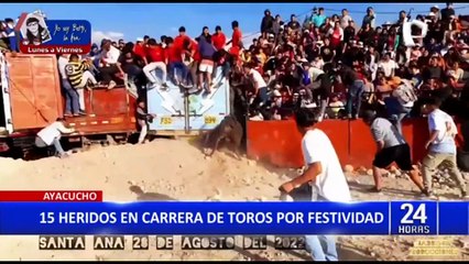 Download Video: Ayacucho: 15 personas habrían resultado heridas en corrida de toros