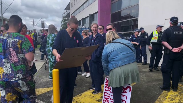 Nurses and midwives strike in Wollongong - Illawarra Mercury - Sept 2022
