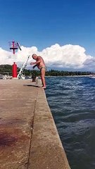 Backflipping into a Belly Flop