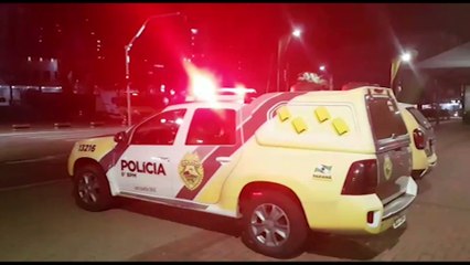 Pelotão da Polícia Militar realiza operação satélite no calçadão de Cascavel