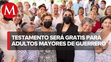 Download Video: Por mes del testamento, trámite para adultos mayores será gratuito en Guerrero: Evelyn Salgado