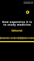 Editorial en inglés:  How expensive is to study medicine