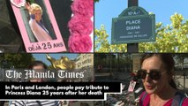 In Paris and London, people pay tribute to Princess Diana 25 years after her death