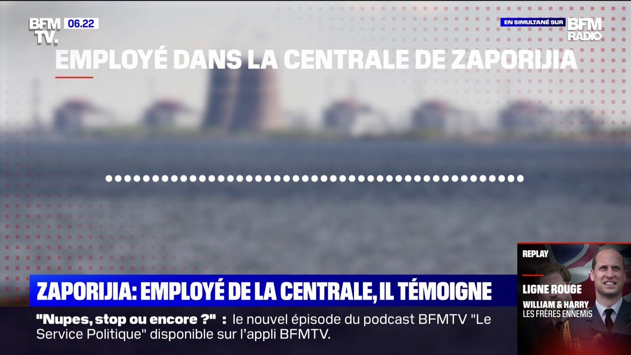 "Nous sommes des boucliers humains": un employé de la centrale de Zaporijia en Ukraine témoigne