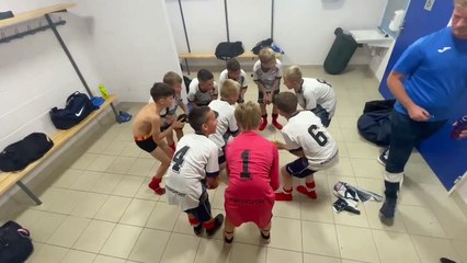 Célébration victoire - match amical U13 - 31/08/2022