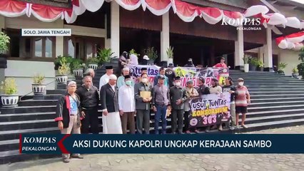 Aksi Dukung Kapolri Ungkap Kerajaan Sambo