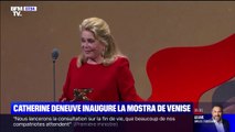 Catherine Deneuve reçoit un Lion d'or d'honneur à la Mostra de Venise
