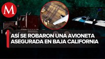 En Tijuana, comando roba avioneta y se la lleva en tráiler
