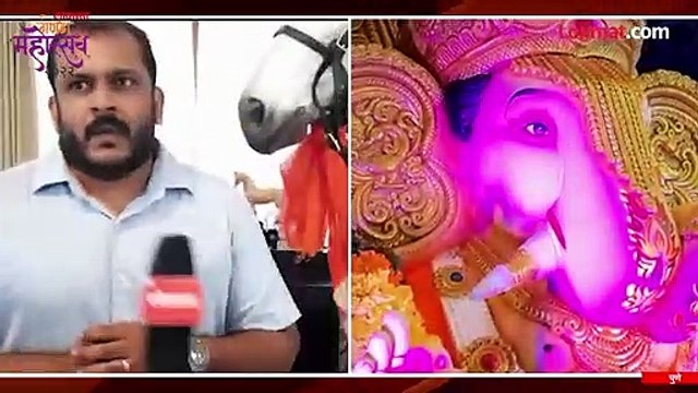 दगडूशेठ गणपती टांग्यामध्ये विराजमान