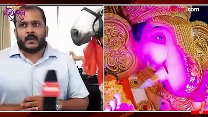 दगडूशेठ गणपती टांग्यामध्ये विराजमान