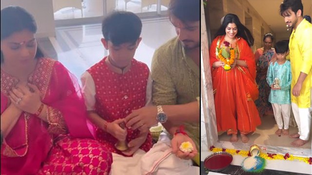 Arjun Bijlani with Wife Neha Swami Greh Pravesh Inside Video Viral,कलश गिराकर Boldsky *entertainment