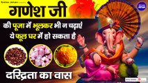 Ganesh Chaturthi 2022: गणेश जी को कौन से फूल नहीं चढ़ाने चाहिए | Ganesh Pujan Niyam #puja