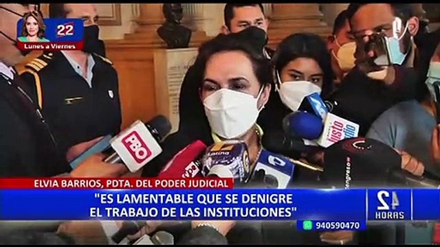 Elvia Barrios se reunió con la presidenta del Congreso Lady Camones