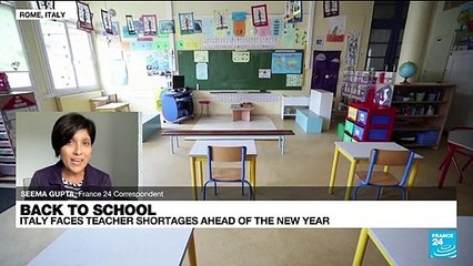 Back to school: Italy faces teacher shortages ahead of the new year