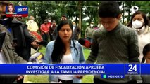 Comisión de Fiscalización aprueba investigar organización criminal familiar que existiría en Palacio de Gobierno