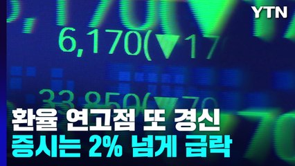 환율, 17원 급등해 연고점 또 경신...증시는 2% 급락 / YTN