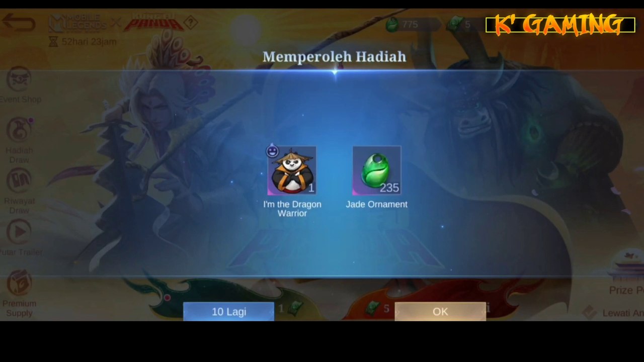 FREE KUNG FU PANDA SKINS TRICK - MOBILE LEGENDS