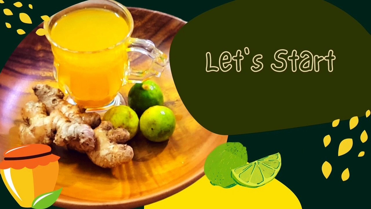 Turmeric Ginger Tea with Honey and Lemon