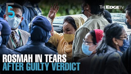 EVENING 5: Rosmah in tears after guilty verdict