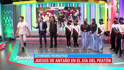 Ronald Arnez sufrió un pequeño incidente durante un desafío de salto de cuerda