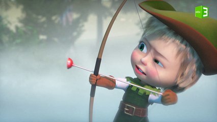 ماشا تنقذ النعجة من غدر الذئاب