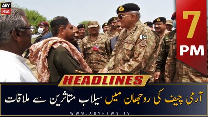 ARY News Headlines | 7 PM | 1st September 2022