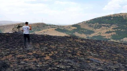 Gümüşhane haber! Gümüşhane'de çobanın yaktığı ateş nedeniyle 20 hektarlık arazi küle döndü