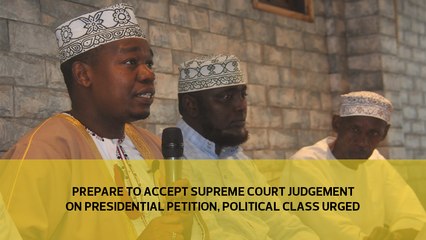 Prepare to accept Supreme Court judgement on presidential petition, political class urged