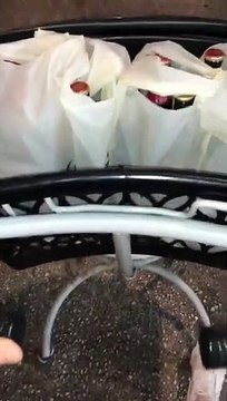 Le panier d'épicerie se retourne et laisse tomber 40 bières - Buzz Buddy